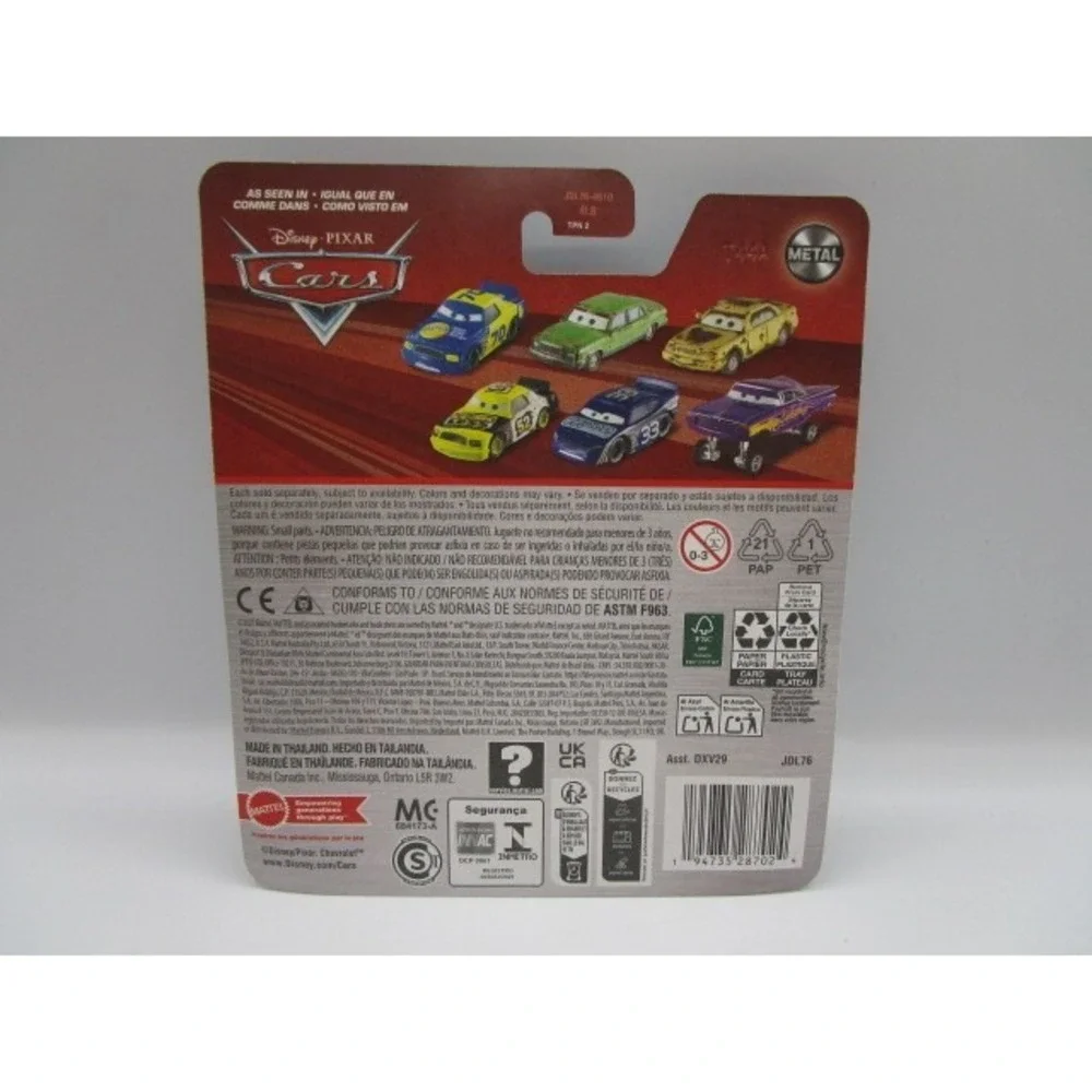 Disney Pixar Cars Official Dexter Hoover With Green Flag Diecast Car 1/55 Mattel